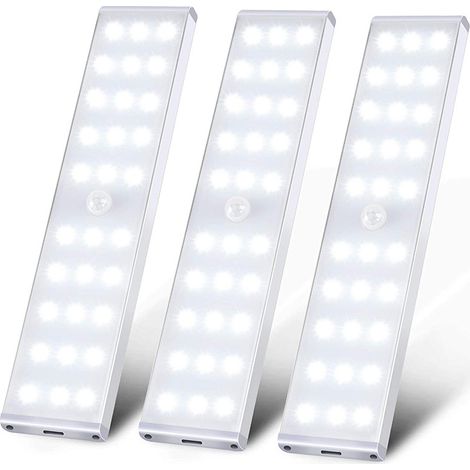 Lámpara LED para armario, último modelo, recargable por USB, con sensor LED de 30 vatios. (1/5)