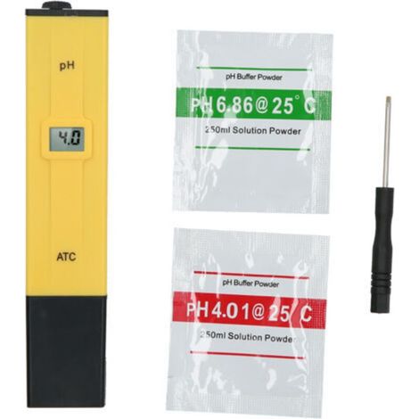 Medidor de pH digital con compensación automática de temperatura (ATC) para acuarios: preciso y fiable. Pilas incluidas. (1/3)