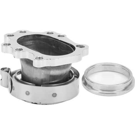 Turbo-Downpipe-Flansch, 8 Löcher, Edelstahl, 2,5-Zoll-V-Band-Umrüstadapter für T25, T28, GT25, GT28 (1/5)