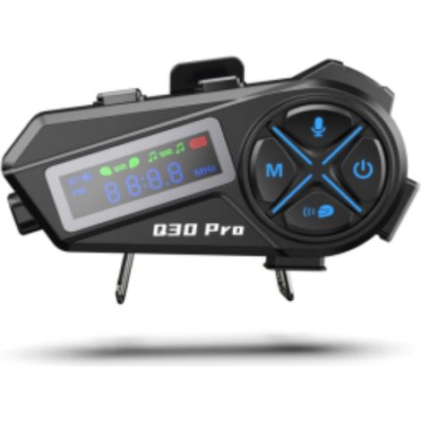 HK&HankeQ30Pro - Écouteurs pour casque de moto, talkie-walkie Bluetooth avec FM, écouteurs étanches HiFi stéréo. (1/5)