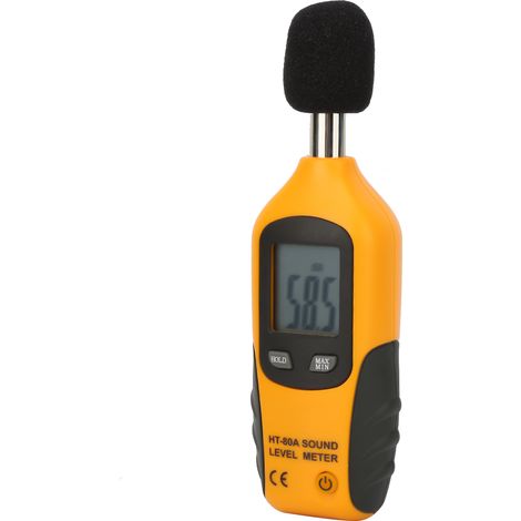 HT-80A Lärmmessgerät mit LCD-Bildschirm, misst Schallpegel von 30-130 dB (1/5)