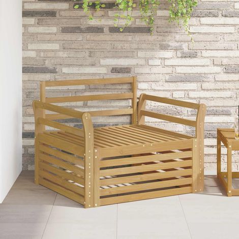 Teenpull – Outdoor-Sofa Massivholz Akazie Weiß (1/5)