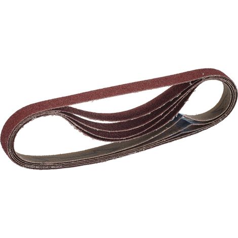Draper Cloth Sanding Belt 13 x 457mm, 80 Grit, Pack of 5 - Detail Sanding Sheets for Fine Surface Finishing
