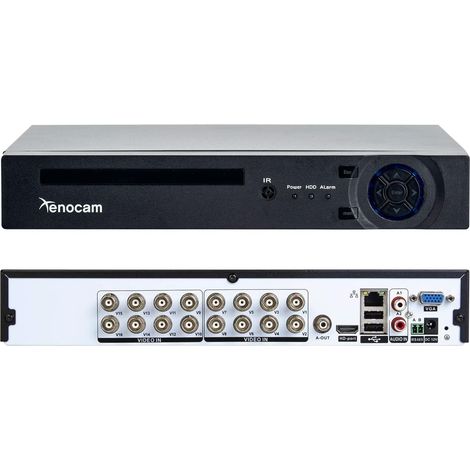 DVR 16 canaux 1080N Hybride 5 en 1 AHD 1080p NVR AHD Analogique TVI CVI Système sécurité DVR Autonome Enregistreur vidéo (1/5)