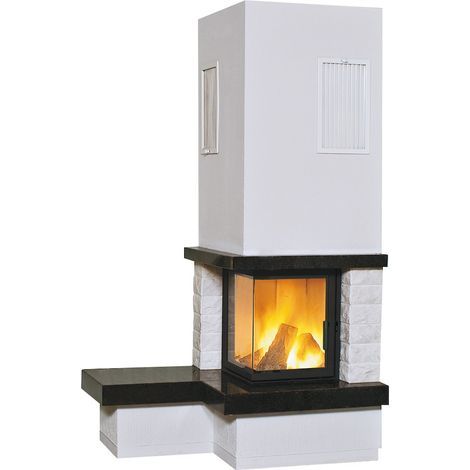 Marmorkamin Nebraska (5 KW) 2 BANK LINKS Kaminbausatz