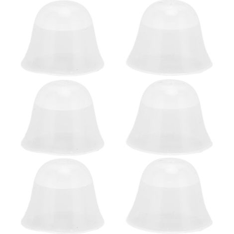 Bouchons d'oreille pour appareils auditifs, embouts en silicone, adaptés au remplacement des bouchons d'oreille pour appareils auditifs, bouchons d'oreille en silicone souple, taille moyenne. (1/5)