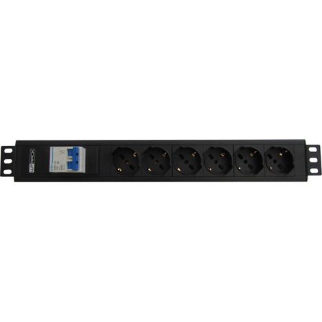 WP WPN-PDU-I02-06 Stromverteilereinheit (PDU) 6 AC-Ausgänge 1.5U Schwarz