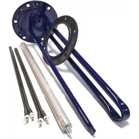 Kit Portavainas Fagor Edesa RB30 RB50 RB75  2 Resistencias 800W + Ánodo + Junta  Pletina 165mm  C.O. AS0019133