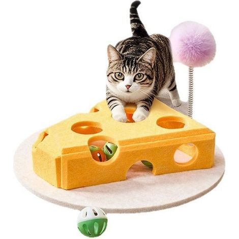 Labyrinthe en feutre pour chats (1/4)