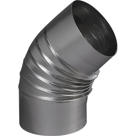 Coudes plissés BR 45 dégré alu, diamètre 167
