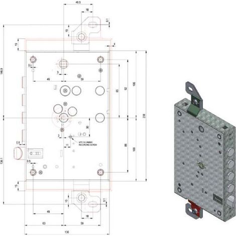 Cerradura Sic.Tríplice Dx Dm 8100Cer/63/28 Potente
