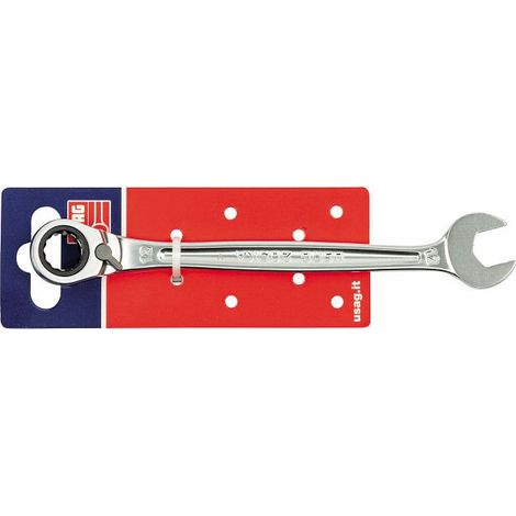 CHIAVE COMBINATA A CRICCHETTO CON ANELLO DI TENUTA 285 KA 22 MM