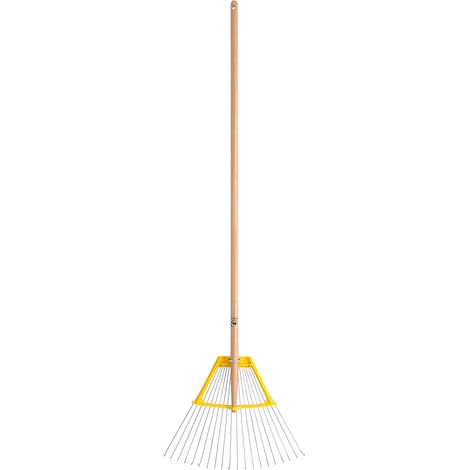 1 Râteau Multiservices, 20 Dents Acier, Manche Bois 150 cm, Jardinage (1/5)