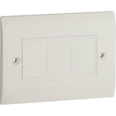 Bocchiotti pc 83 w placca copriscatola per canali tba-tbn-tcn bianco b04201