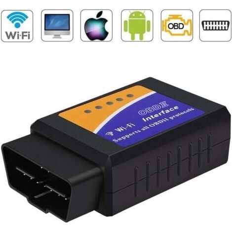 Outil de diagnostic OBD2 Wi-Fi, outil de diagnostic automobile OBD2 ELM327, scanner de diagnostic OBD-II pour tous véhicules, port de code défaut universel pour tablettes (1/5)