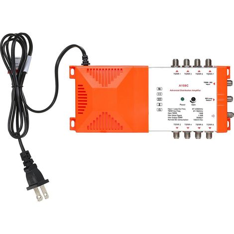 Amplificateur de distribution professionnel à 8 voies avec boucle IRS pour la télévision et la radio terrestres