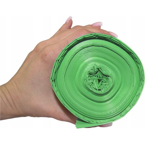 SACCHETTI VERDI ECONOMICI, MOLTO SPESSI E RESISTENTI PER BICCHIERI DA 240 L, PESO 1,1 kg, PRODUTTORE