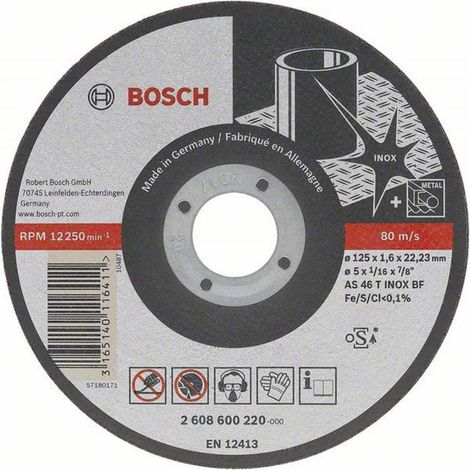 Correct.ExpertInoxLonglife :115x14-1/2 BOSCH 2608602220 (1/4)