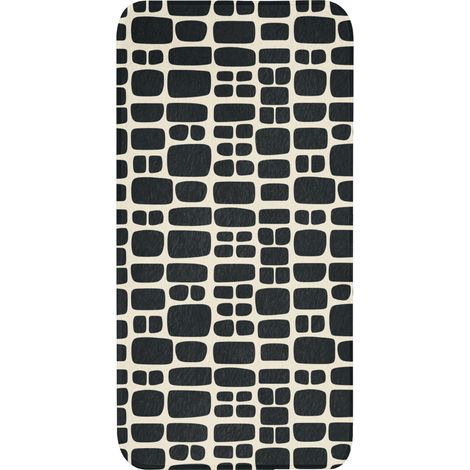 TAPIS DE TOILETTE Moderne - Organic - Noir 60x120 cm