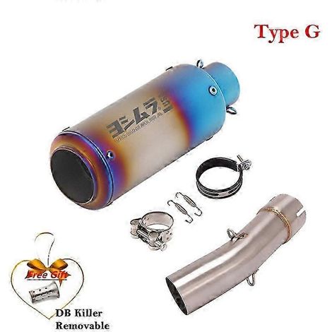 Sistema De Escape Modificado Para Motocicleta, Silenciador De Tubo De Fibra De Carbono Para Suzuki Sv650, Sv650x, Aos 2003 A 2015, Db Killer( Type G) (1/5)