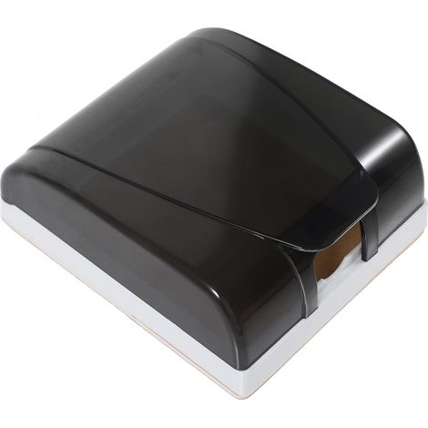 Couvercle de Prise Extérieur Noir Boîte de Protection Anti-éclaboussures Couvre-prises Électriques, Format Boîte Pratique, pour Toilettes et Salles de Bain (1/5)