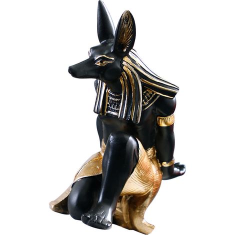 Lot de 1 Porte-Bouteille Anubis en Résine Synthétique, Support à Vin Créatif pour Décoration de Table (1/5)