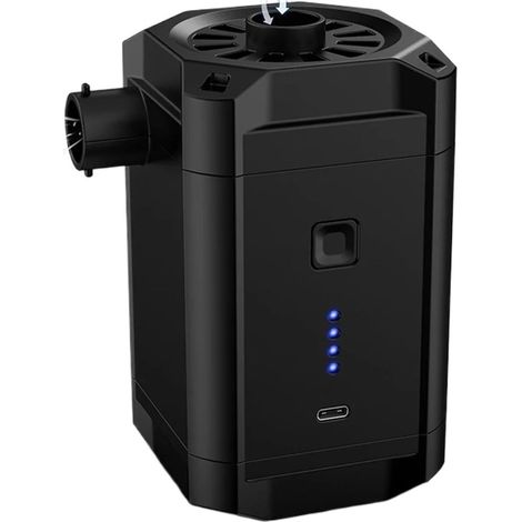 Pompe À Air Électrique, Gonfleur, Compresseur d'air, Batterie Rechargeable, Portable, for Bateau, Matelas, Piscine, Radeau, Pneus, Balles Gonflage Rapide Précis Et Tout Moment (1/5)