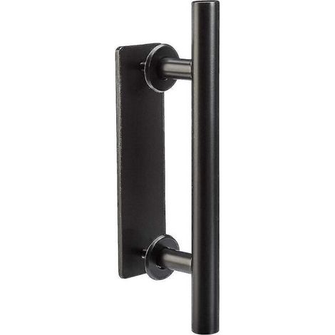 Ensemble de portes - Porte à barre droite Porte coulissante intérieure circulaire noire (1/5)