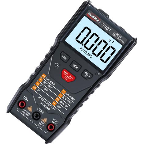 Digitalmultimeter, Multimeter, Messmultimeter, Tester, Taschenmultimeter, Digitalmultimeter, elektrischer Tester, Ohmmeter, automatisches Haushaltsmultimeter (1/4)