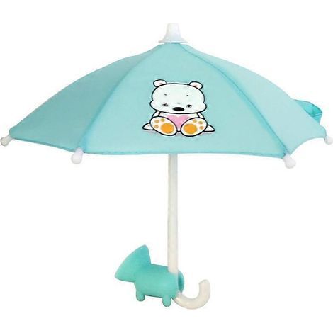 Mobile Phone Holder Umbrella Lake Blue Turquoise Cute Bear