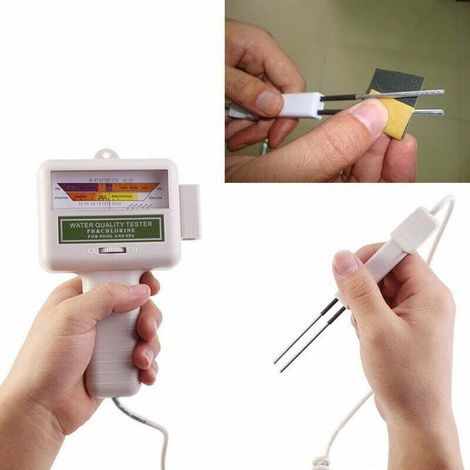 Analisi dell'acqua della piscina - Tester elettronico di cloro e pH per piscine - Misuratore di qualità dell'acqua (1/3)
