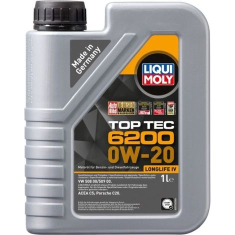 LIQUI MOLY OIL 0W20 1L TOP TEC 6200/ 508.00 509.00