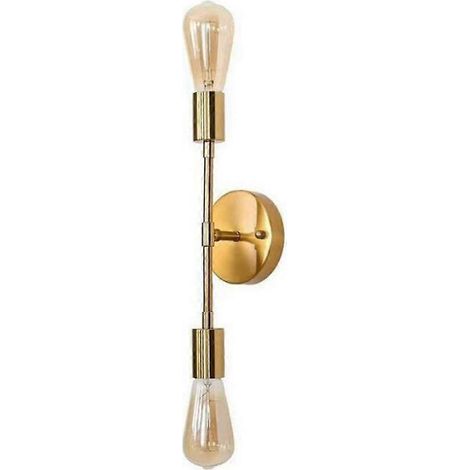 Goldene Wandleuchte für den Schminktisch, goldene Wandleuchte für die Veranda, industrielle Wandleuchte, schlichte schmiedeeiserne Wandleuchte ( )
