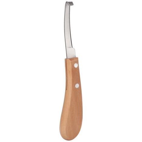 Straight Blade Shaped Carbon Steel Hoof Knife Trimming Tool for Cattle Horse Use (Left Hand) (1/5)