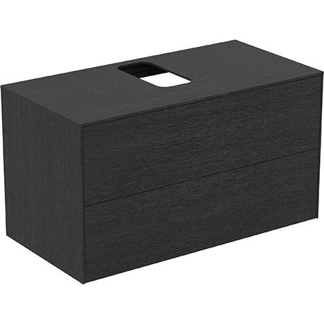 IDEAL STANDARD T3942Y4 meuble sous-lavabo Conca, 2 tiroirs (1/2)