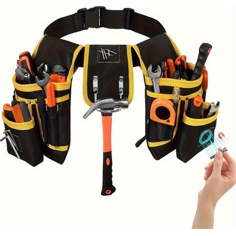 DIY tool belt with 26 pockets, adjustable and removable storage bagsHigh quality enhances quality of life. (1/5)