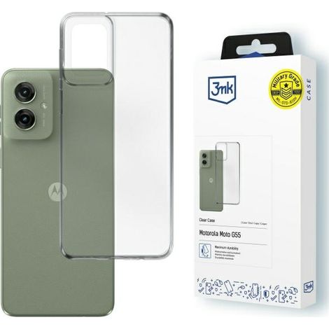 Custodia trasparente 3mk per Motorola Moto G55 5G.