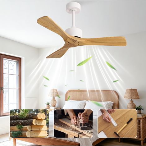 42'' Deckenventilator ohne Licht, leiser reversibler DC-Motor, Fernbedienung HAVRYA (1/5)