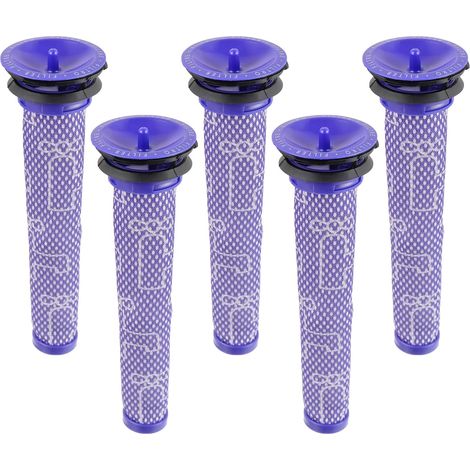 5er-Pack Filter für Dyson – Ersetzt Filter für Dyson V7, V8, V6, DC58, DC59, DC62, DC74 – Vorfilter