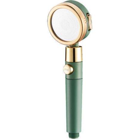 (Green) Shower Head, Water Saving Anti-Limescale Shower Head, High Pressure Handheld Shower for Bathroom with 3 Modes and Filter (1/5)