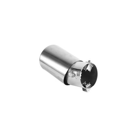 1 embout de silencieux d'échappement universel rond en acier inoxydable pour voiture (1/5)
