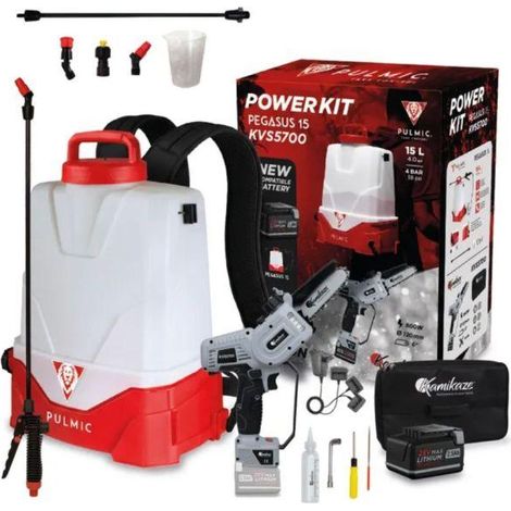 KAMIKAZE POWER KIT SULFATADORA PEGASUS 15 + SIERRA ELECTRICA KVS5700