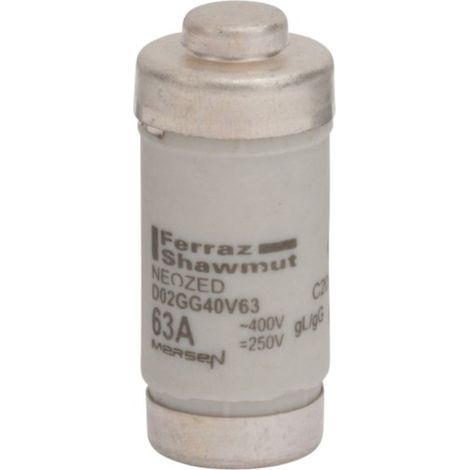 MERSEN 4086500010134 D02GG40V63 D02 FUSIBLE 63A CUIVRÉ C201873