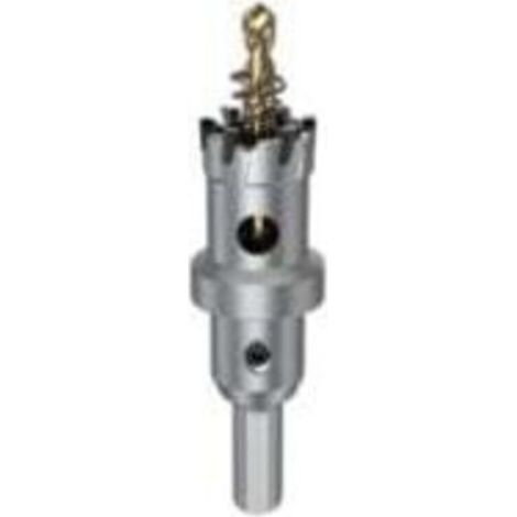 SABIR Scie cloche en métal de 22 mm, coupe-trou TCT avec forets pilotes, foret en carbure cémenté robuste pour fer, acier inoxydable, plastique, cuivre (1/4)