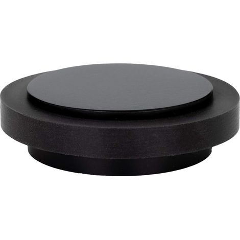 EVI Herrajes Fermaporta Adesivo 45 x 14 mm Gomma Nera di Silicone Naturale Acciaio Inox Laccato Nero Ottima adesione 100% funzionale Mod. I-203 35X12-NG (1/5)