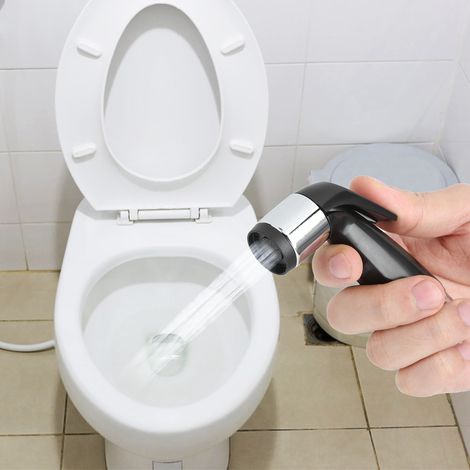 Douchette de toilette portable avec pommeau de douche pour le nettoyage des toilettes et le lavage des cheveux (1/5)