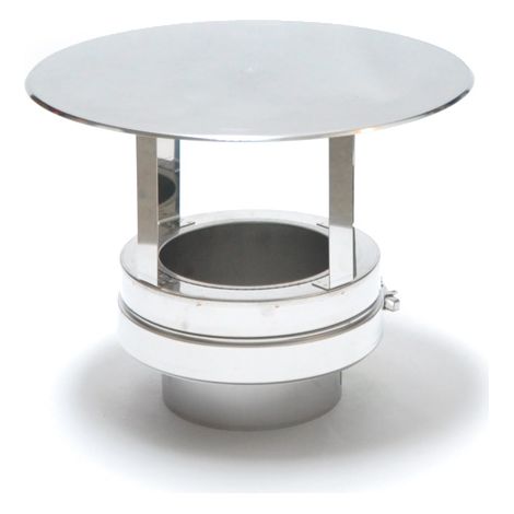 ASTEC Regenhaube DN113-300 Schornstein Regenhut Edelstahl Kaminabdeckung 8400-113 (1/2)