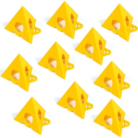 10 pezzi supporto pittura treppiede conico mini triangolare per artista falegname, giallo