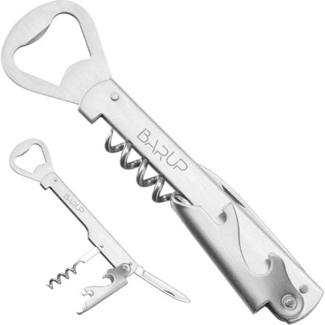 Kellnerflaschenöffner 4-in-1, Messer, Korkenzieher, Länge 142 mm (1/3)