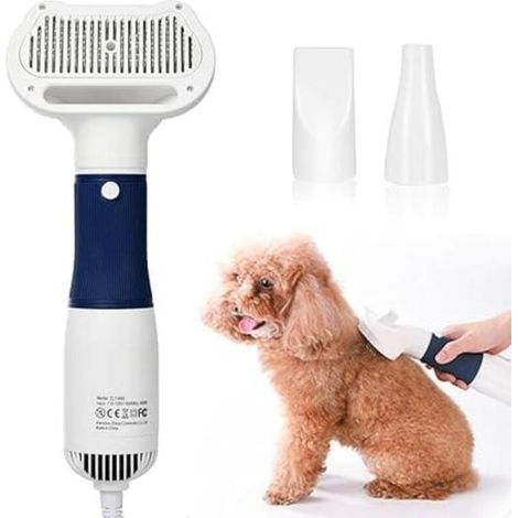 Sèche-cheveux et peigne 2 en 1 pour animaux - Accessoires de toilettage pour chiens et chats (1/5)